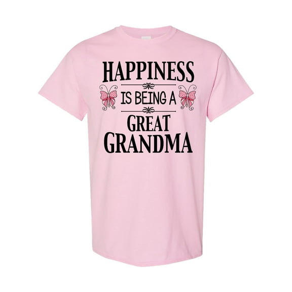 Inktastic Happiness is Being a Great Grandma with Butterflies T-Shirt