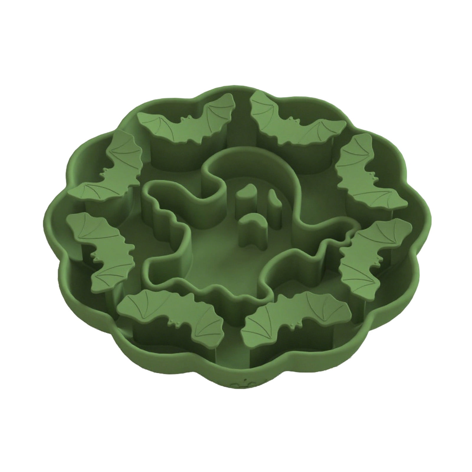 Pet Slow Feeder Bowl Silicone Dog Cat Food Bowl Anti Choking Maze Feeding Dish with Suction Base Non Slip Healthy Eating Dish for Small Medium Dogs Cats Feeding Training Bowl