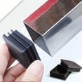 thumbnail image 1 of Square 100X100mm 4pcs Plastic Square Table Feet Cap Tubing Insert Plugs Hole Cover Chair Anti, 1 of 4