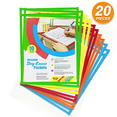 Dry Erase Pockets Sheet Protectors Reusable Plastic Sleeves Environment