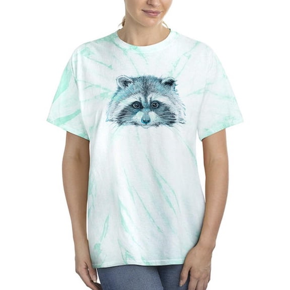 Sketch Of A Raccoon Tie Dye Cyclone Women -Image by Shutterstock, Female Medium