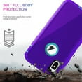 thumbnail image 2 of For Apple iPhone XR 10 Shockproof Protective Rugged Defender Case With FREE Screen Protector Purple, 2 of 5