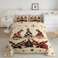 thumbnail image 3 of Manfei Cartoon Cute Gnome Full Size Comforter Sets for Kids, Vintage Buffalo Plaid Bedding Comforter Set, Merry Christmas Reversible Bedding Sets, Luxury Bedroom Decor, 3-Piece, 3 of 9