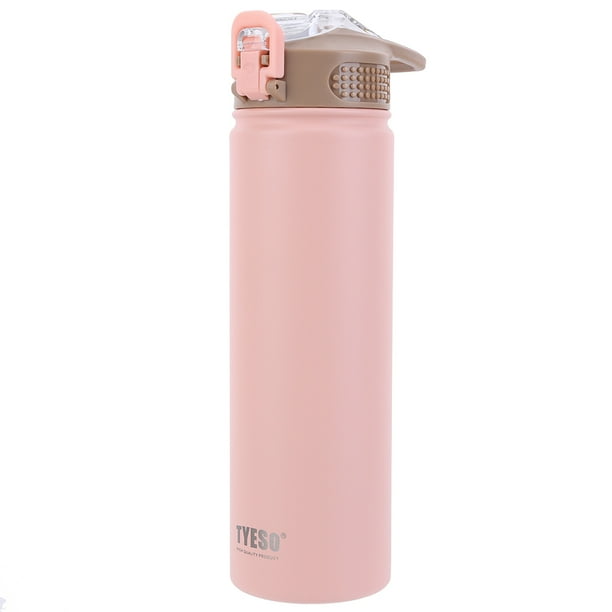 Botella de agua portátil de acero inoxidable con frasco aislado de 530ML/750ML para deportes de gimnasio