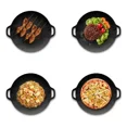 thumbnail image 6 of 2025 Korean BBQ Grill Pan Nonstick Aluminum Round Roasting Pan Outdoor Portable Griddle for Barbecue Fry Grill Top Cast Iron, 6 of 8