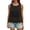 Black, variant on Luvior Women's Burnout Lace Hollow Out Blouse Casual Summer Vest White L