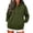 Army Green, variant on DailyTrove Women Basic Solid Color Hooded Sweatshirt Long Sleeve Drawstring Pullover Hoodie with Pockets