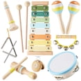 thumbnail image 1 of Set de instrumentos musicales Ehome Montessori de madera para bebé, 1 of 7