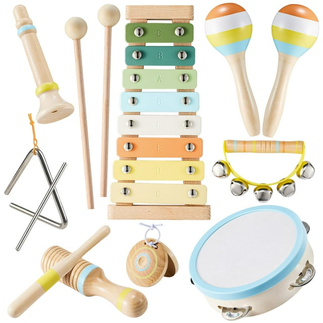 Set de instrumentos musicales Ehome Montessori de madera para bebé