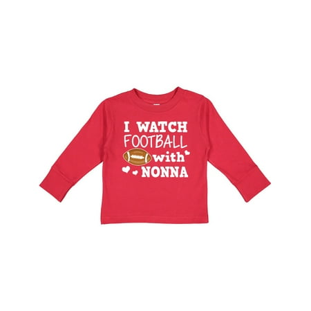 

Inktastic I Watch Football with My Nonna Gift Toddler Boy Girl Long Sleeve T-Shirt