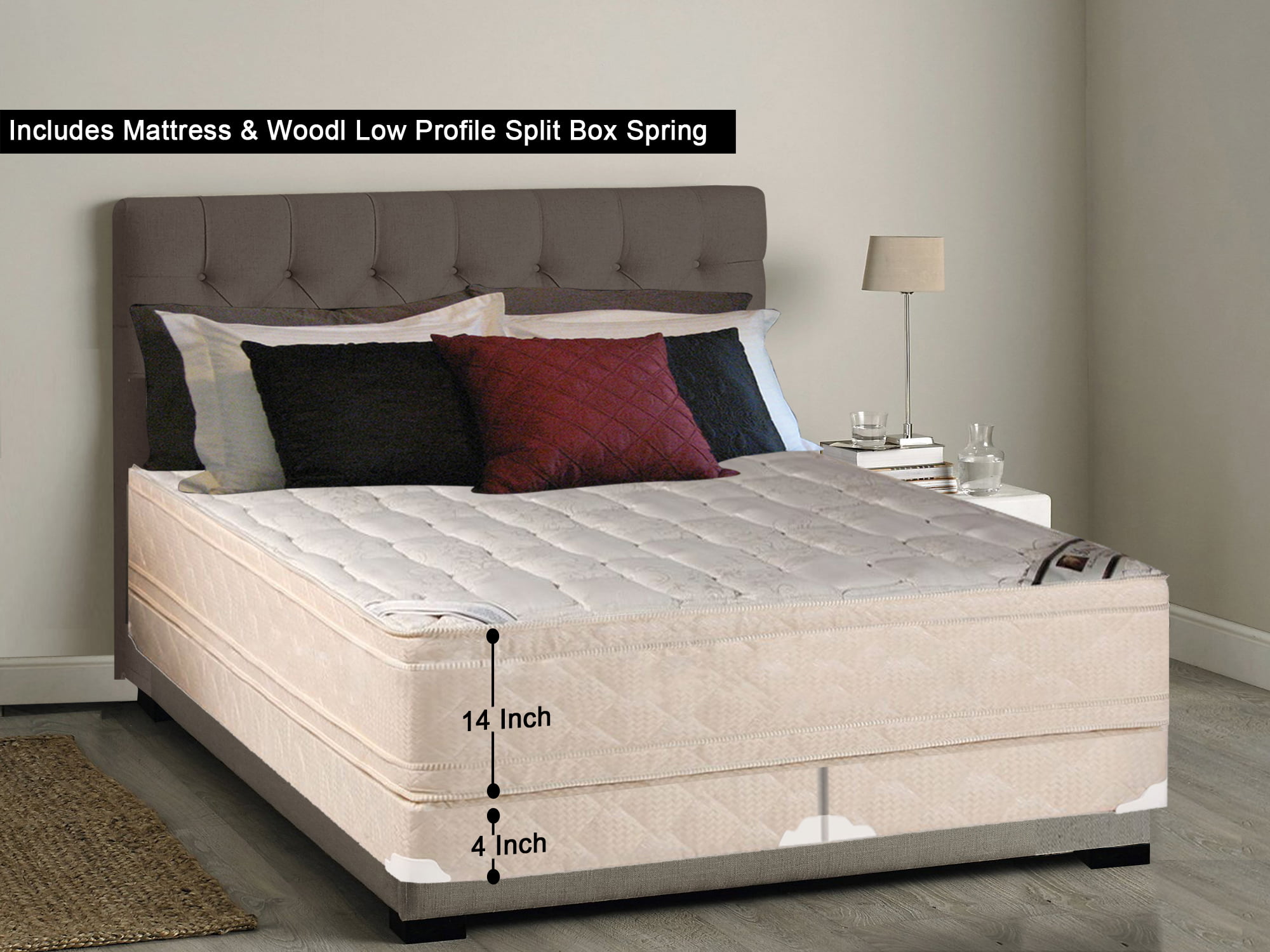 Details about   Comfort Classic Gentle Firm Twin Size Mattress and Box Spring Set 