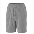 thumbnail image 2 of Pantalones Elásticos de la Cintura de los Hombres de Color Sólido Moda Casual con Bolsillos Encaje de la Cintura Pantalones Cortos, Pantalones Cómodos para Diarios, 2 of 6