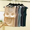 thumbnail image 6 of SHITINN Women's Neck Sleeveless Knit Ribbed Fitted Casual Crop Tank Top Soft Girl Crop Top Neck Crop Top Womens plus Size Tops with Lace Tan Too Seamless Camisoles for Women Spaghetti Strap Top plus, 6 of 6