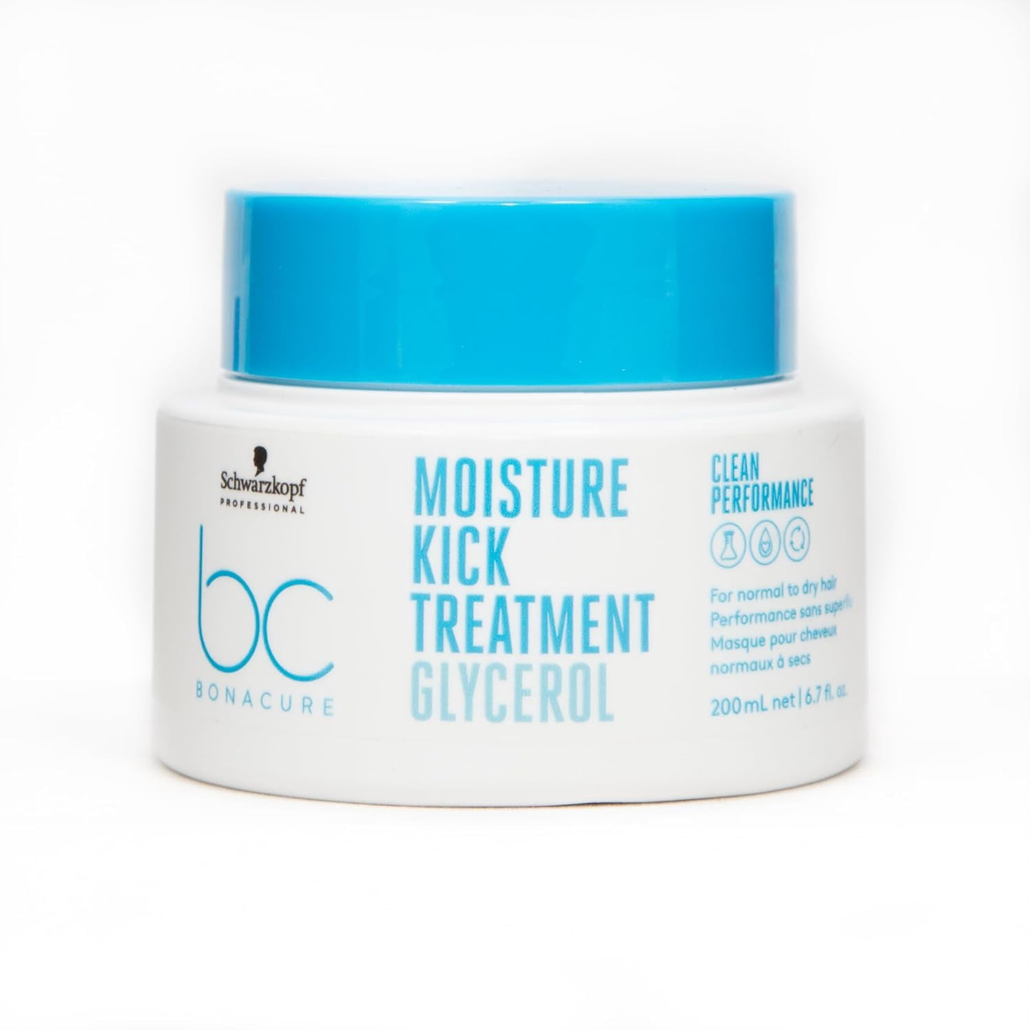 Bonacure Moisture Kick Combo - Shampoo 250ml, Conditioner 200ml, Treatment 200ml, Free Otto ProComb.