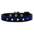thumbnail image 5 of Pet and Dog Spike Collar, "Clear Crystals  Blue Spikes”, 5 of 5