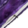 thumbnail image 4 of 3 Pcs Soft Bedding Set, Includes 1 Duvet Cover with Zipper And 2 Pillow,Shams Purple Wolf Queen(90"×90"), 4 of 8