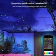 thumbnail image 6 of FZFLZDH 16Ft 50Led Multi-Modes RGB Intelligent Phantom Leather Thread Light String, Remote APP Bluetooth Control & Color Changing Twinkle Firefly Lights for Christmas Decor Bedroom Wedding Party, 6 of 7