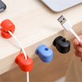 thumbnail image 3 of 3Pcs Cable Organizers Exquisite Shape Super Mini PVC Desktop Cable Holders Wall Small Hanging Racks for Home, 3 of 7