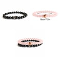 thumbnail image 4 of Jumpingount de cuentas Muñequera Colgante de mano Negro mate Mano de obra fina Color brillante Joyería de moda Ornamento unisex Ropa, zapatos y accesorios Miscelánea Negro Jumpingount AP019193-01, 4 of 6