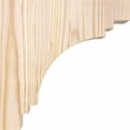 thumbnail image 3 of 3 1/2"W x 8"D x 8"H Pescadero Smooth Corbel, Douglas Fir, 3 of 9