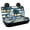 Tropical Floral Stripe Print, variant on CHAQLIN Car Seat Cover for Car Interior Travel, Rainbow Leopard Print 2 Piece Bench Seat Covers Non-Slip No Headrest