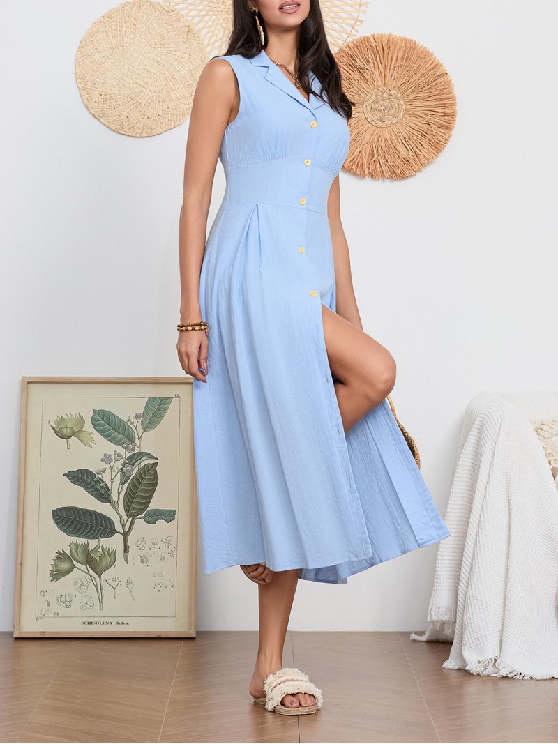 cool cotton dresses for summer Tee Dress casual brunches Prom Dresses Casual Dinner pink-agr Color:Nocturnal Navy