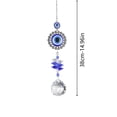thumbnail image 3 of Cheapark Evil Eye Crystal Suncatcher Pendant, Window Balcony Garden Wall Hanging Ornament for Home Festival & Gifting Decor, 14.96in, 1 Pack, 3 of 8
