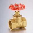thumbnail image 4 of LOVIVER G3/4'' DN20 Brass Gate Valve Water Air Pipe Hose Valve Pipe Fitting, 4 of 8
