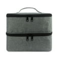 thumbnail image 2 of Qarigey Bolso organizador de esmalte de uñas fácil de llevar de nailon, organizadores de esmalte de uñas para retoques, de viaje o de viaje Juegos de manicura negro, 2 of 6
