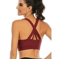 thumbnail image 2 of FANNYC Seamless Backless Sports Bra Wirefree Yoga Criss Cross Bra with Removable Pads Yoga Gym Activity Everyday Wear for Women, 2 of 6
