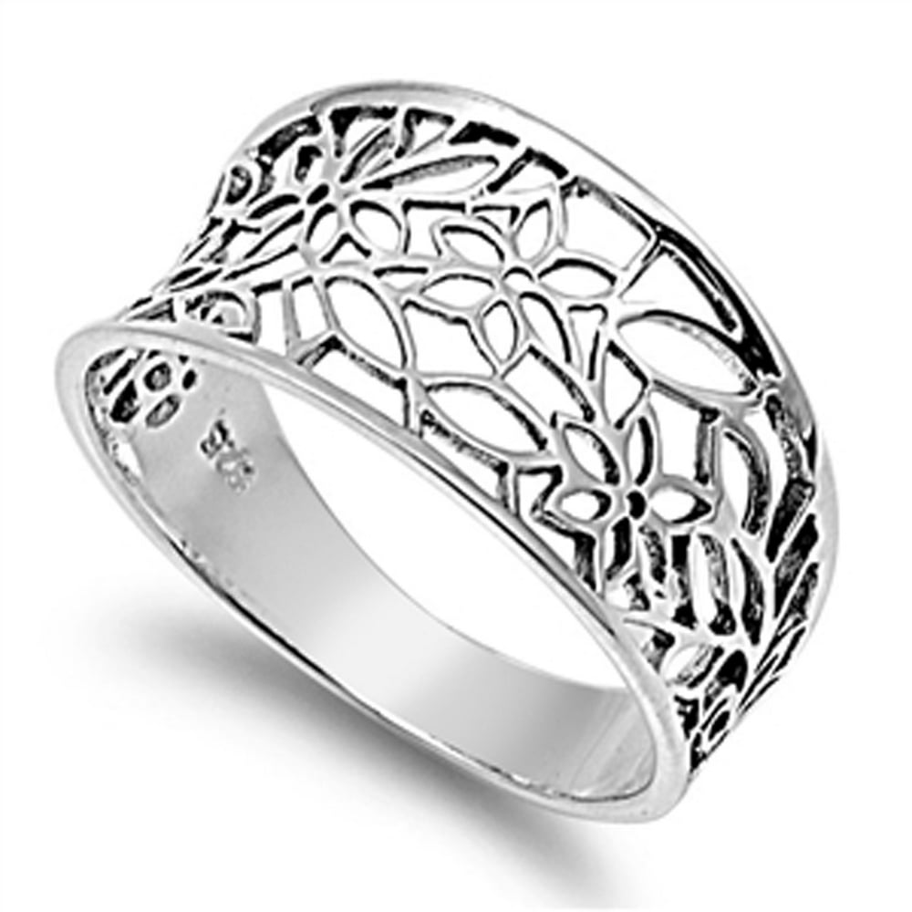 Prime Jewelry Collection - Sterling Silver Women's Vintage Filigree ...