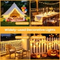 thumbnail image 4 of VOLIVO 196FT Fairy Lights, 600 LEDs Warm White, Copper Wire String Lights with 8 Modes, Plug-in for Garden, Patio, Outdoor Decor, 4 of 7