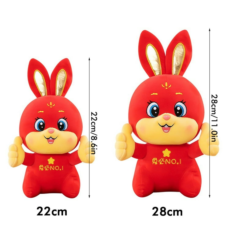 Children Toys Cute Bunny Doll Blessings Gift Dolls Rabbit Mascot ...