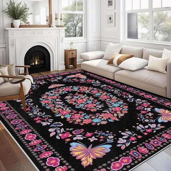 79x118in outdoor carpet for patio cool carpet area rug retro area rug rust area rug