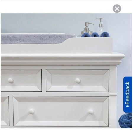 Sorelle Montgomery Changing Topper White Walmart Com