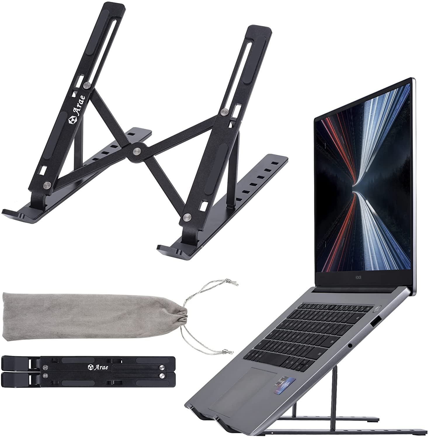 Suitable for All Laptops 10-17 Inches Laptop Stand Multi-Angle Adjustable Computer Stand Ergonomic Aluminum Laptop Accessories Portable Laptop Stands Foldable Withstands up to 44 Lbs Suitable for All Laptops 10-17 Inches Laptop Stand Multi-Angle Adjustable Computer Stand Ergonomic Aluminum Laptop Accessories Portable Laptop Stands Foldable Withstands up to 44 Lbs