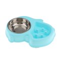 thumbnail image 4 of De Cuenco Rallente Saludables Pa Perros Un Recipiente de material acero Inoxidable Extraíble Antideslizante Antideslizante Trago Azul Colco Pet Dog Puppy Slow Feeder, 4 of 8