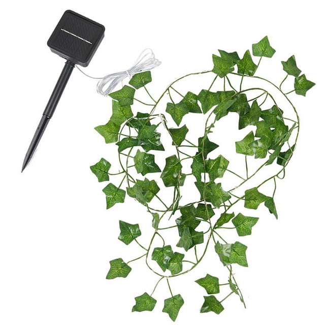 Advancent 2/5/10 m Solar Maple Leaf Vine Garden Leaf Rattan Lámpara de decoración de vid ajustable Iluminación y accesorios 2 m Advancent HA006271-01