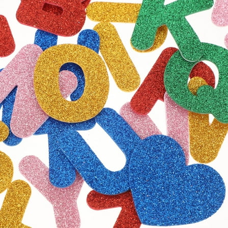 Worgeous  5 Bags Alphabet Stickers Large Letter Black Thank Small Child