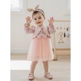 thumbnail image 4 of BemeyourBBs Baby Girl 2Pcs Outfits Sleeveless Tulle Dress + Long Sleeve Jacket, 4 of 9