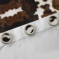 thumbnail image 4 of jejeloiu Vintage Cattle Hide Black Out Curtains,Rustic Farmhouse Cabin Curtains Pack of 2 (42x63 Each) For Boys Girls, 4 of 6