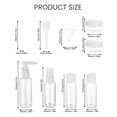 thumbnail image 3 of Travel Bottles Set for Toiletries, Leak Proof Portable Toiletry Containers Set, Clear Cosmetic Containers for Lotion, Shampoo, Cream - Set of 10, 3 of 7