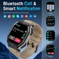 thumbnail image 2 of Bassizo Reloj Inteligente para Hombre (contestar/Hacer Llamadas), Reloj Deportivo táctico Militar, Reloj Inteligente con Monitor de frecuencia cardíaca, presión Arterial,, 2 of 5