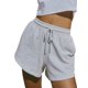 thumbnail image 3 of SAYOO Pantalones sueltos para mujer, adelgazantes Casual Party Street Spring Sports Cordón Bolsillos Shorts SAYOO Moda, 3 of 8