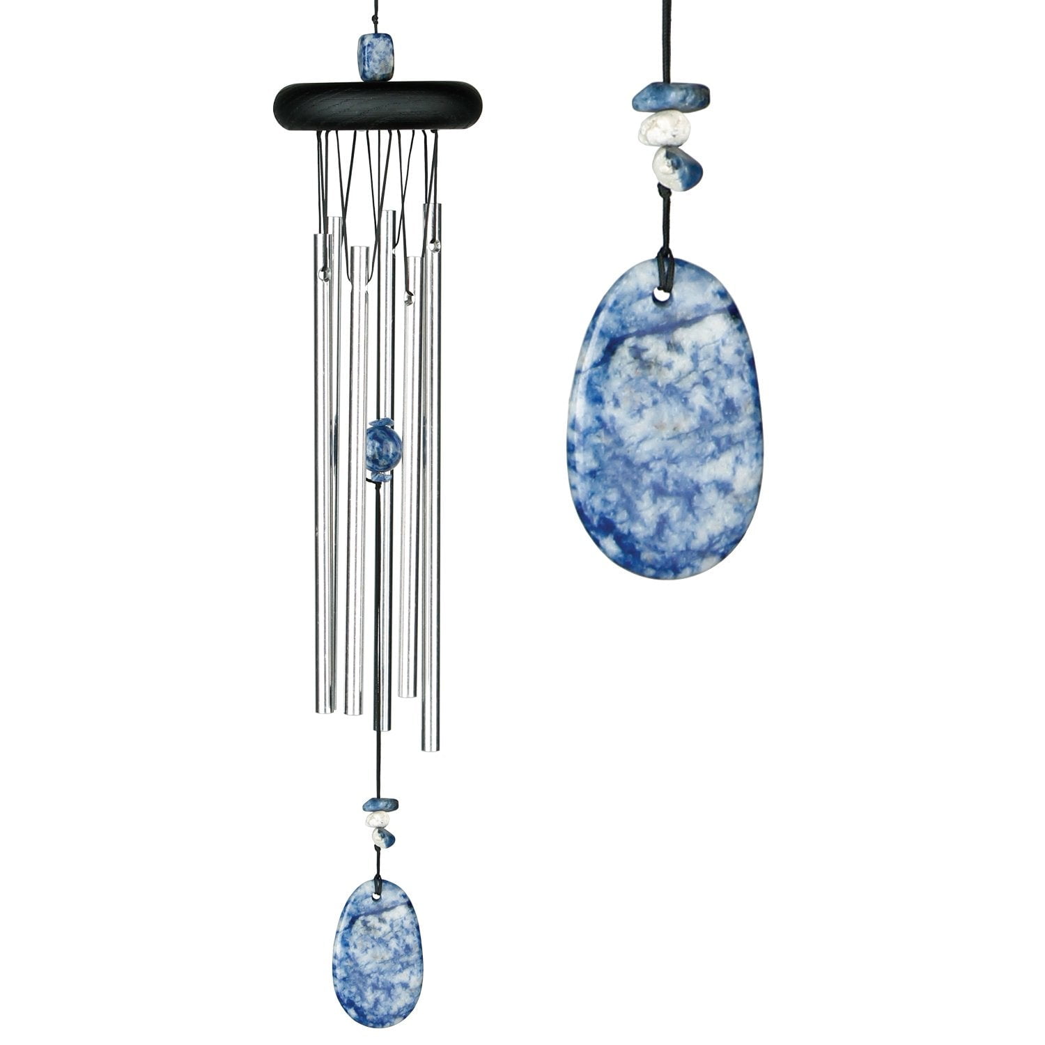 Woodstock Windchimes Woodstock Chakra Chimes Lapis, Wind Chimes For Outside, Wind Chimes For Garden, Patio, and Outdoor Décor, 17"L