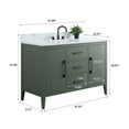 thumbnail image 6 of Vanity Art 48" Single Sink Bathroom Vanity Cabinet with Engineered Marble Countertop, 6 of 9