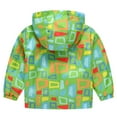 thumbnail image 3 of Baby Girls Cute Heart Graphic Jacket Zip Up Lightweight Toddler Boys Dinosaur Windbreaker Long Sleeve Water-proof, 3 of 4
