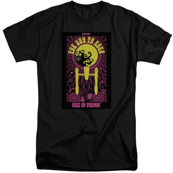 Star Trek Tos Episode 75 Adult Tall T-Shirt 18/1 T-Shirt Black