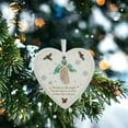 thumbnail image 4 of YiJuHui 1pcs Sea Glass Heart Ornament Handmade Friendship Gift for Sister, Beach Themed Keepsake, Christmas Tree Hanging Decoration 8cm, 4 of 5