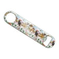 thumbnail image 1 of Cats in Hats Club Pattern Stainless Steel Vinyl Covered Flat Bartender Speed Bar Bottle Opener, 1 of 4